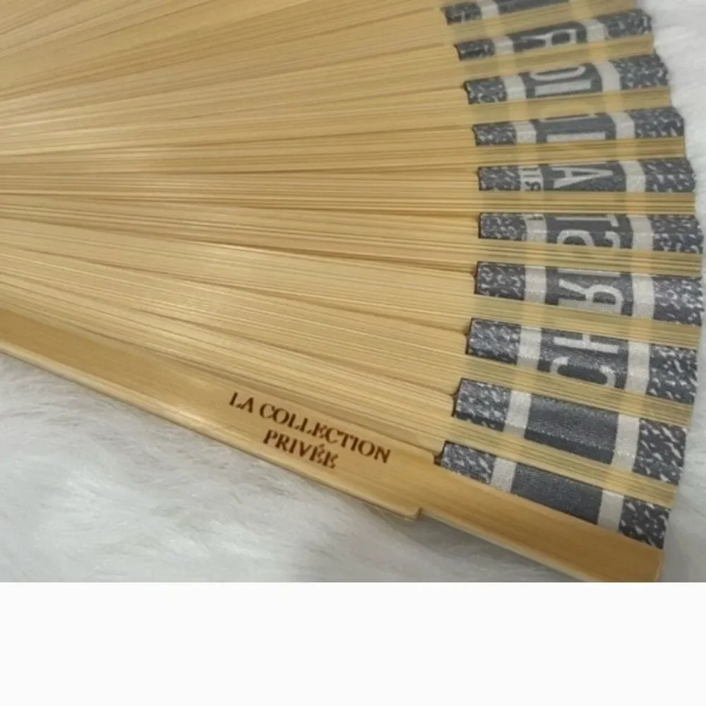 Dior Tan and Black Designer Fan - Picture 5 of 5